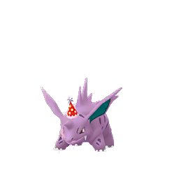nidorino with party hat